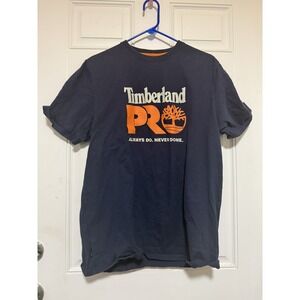 Men's Timberland PRO® Core Logo Navy‎ Blue Shirt Size Medium